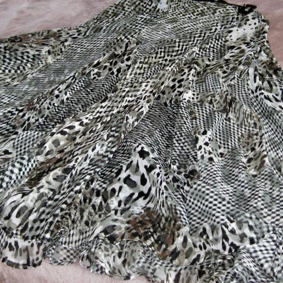 "LAPIS FULL CIRCLE ANIMAL PRINT SKIRT SIZE MEDIUM" - Picture 1 of 10